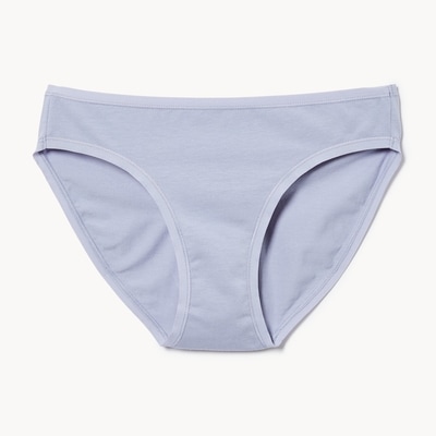 Culotte bikini en coton - Bleu Cendré