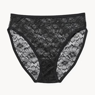 Lace High Cut - Black