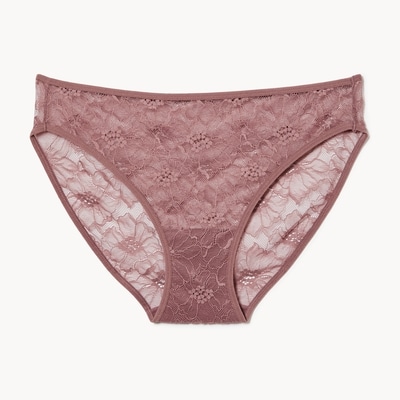 Lace Bikini - Dark Taupe