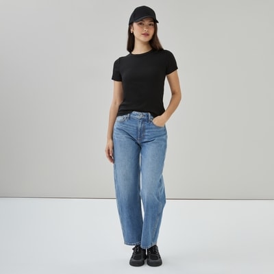 Rib T-Shirt - JF Black