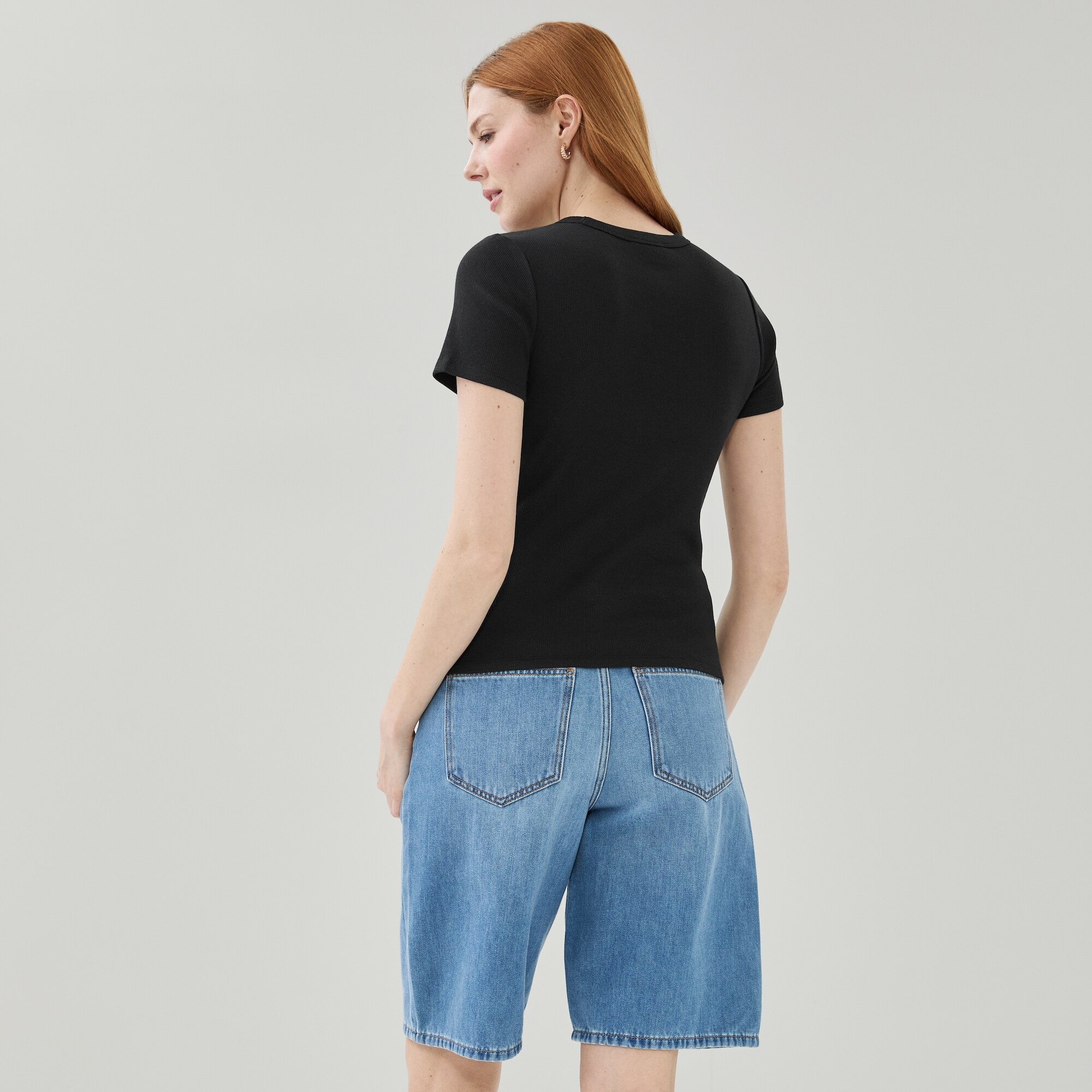 T-shirt côtelé