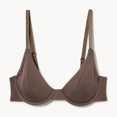 Modal Wire Bra - Brown