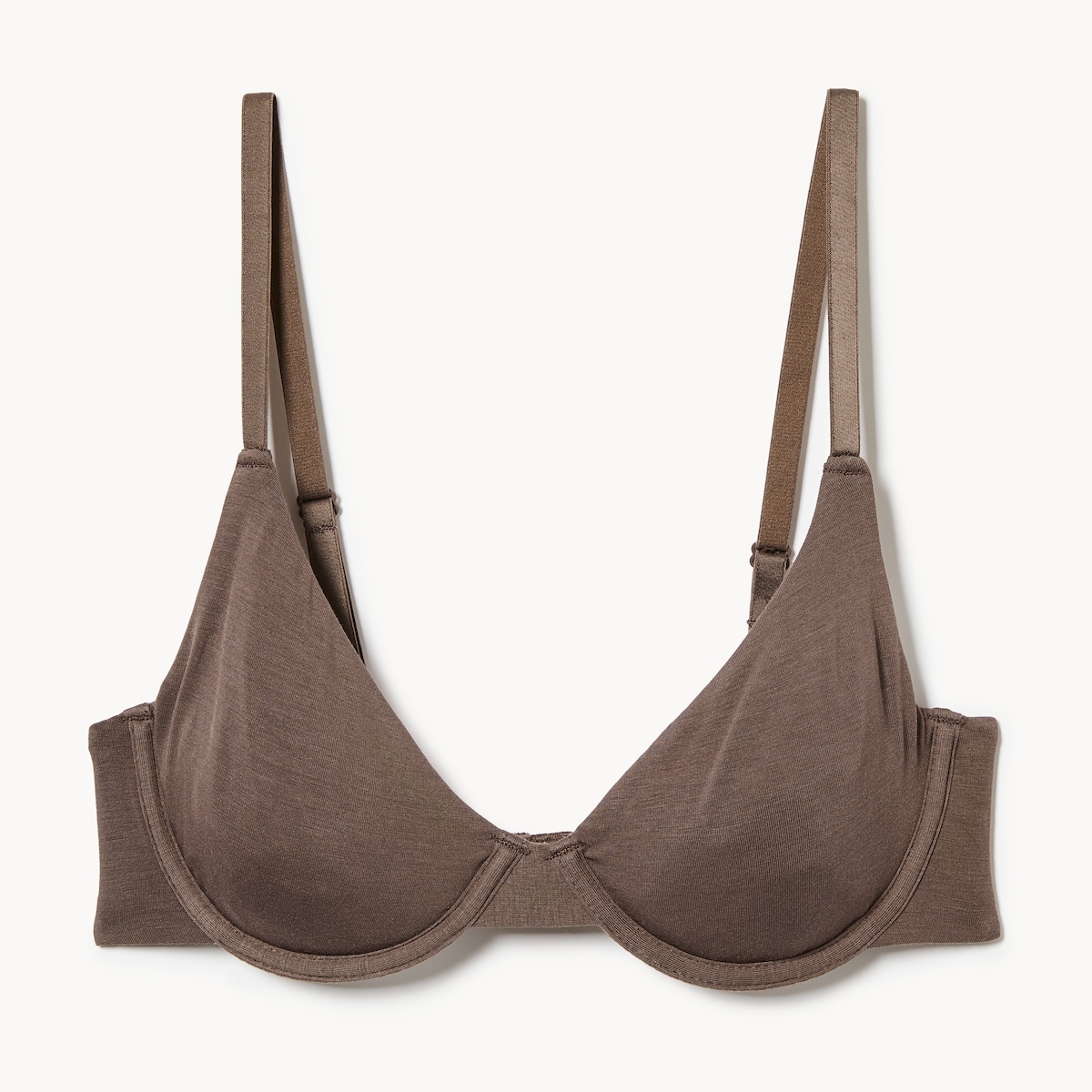 Modal Wire Bra - Brown
