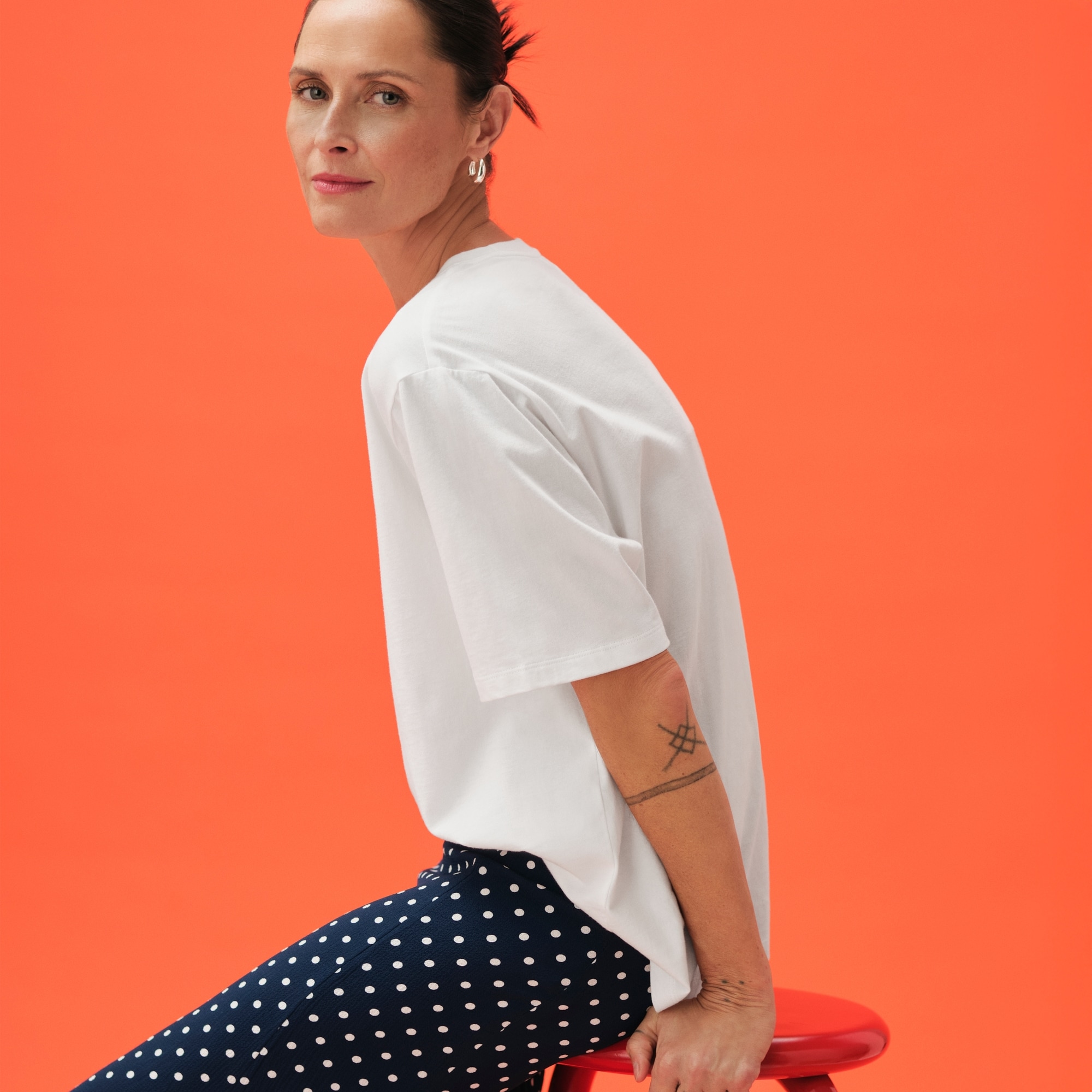 Premium Oversized T-Shirt in Bright White from Joe Fresh