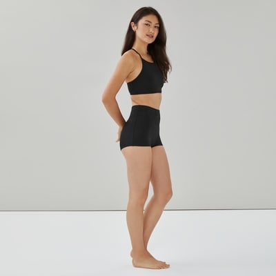 Maillot de bain à taille haute - Noir