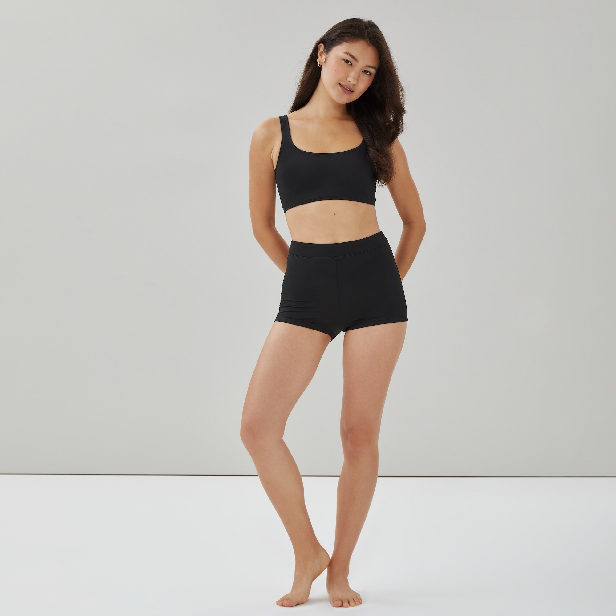 Haut de bikini à encolure ronde