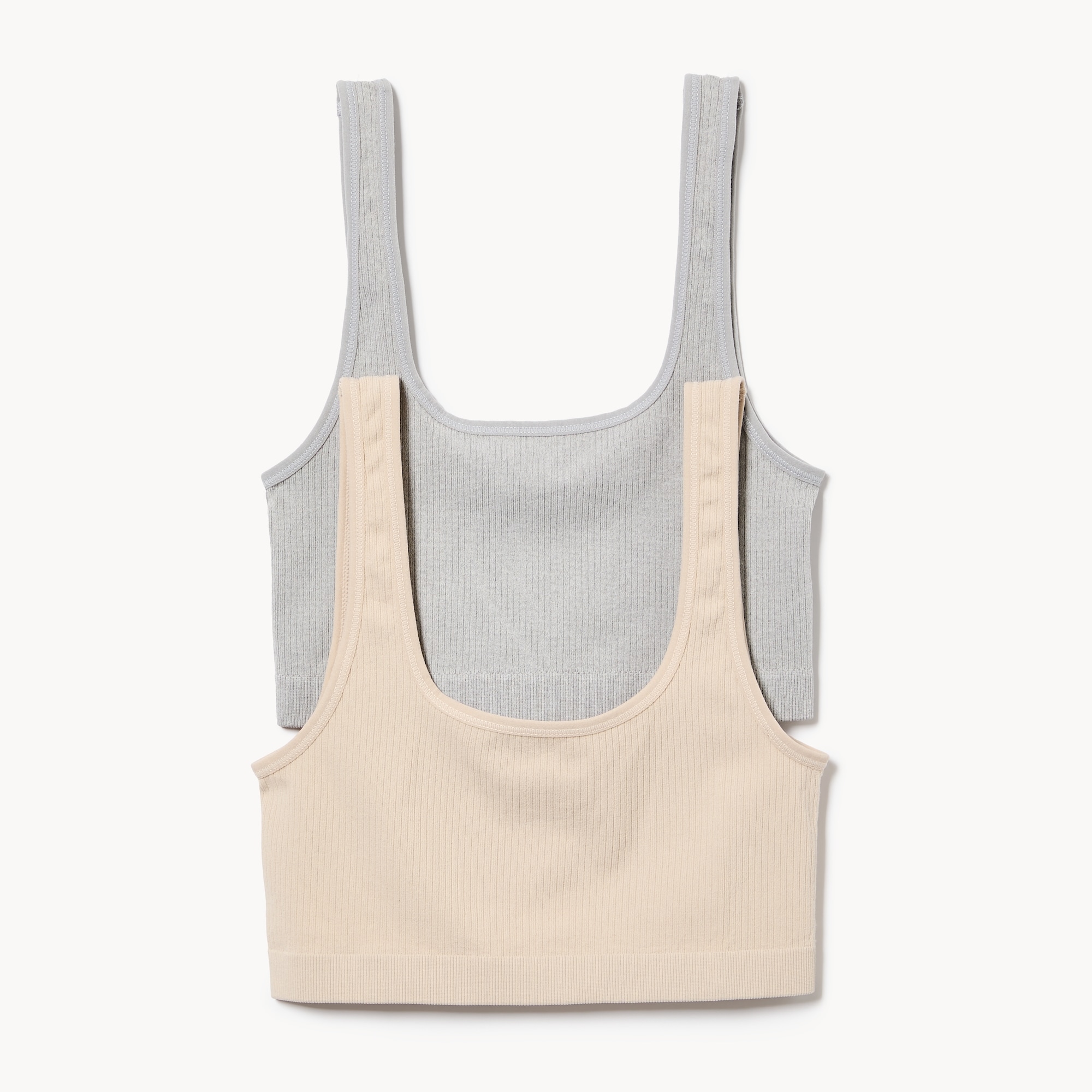 2-Pack Seamless Ribbed Bralette