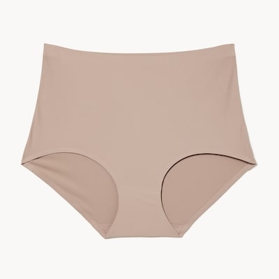 No Show High Waist Brief - Stone