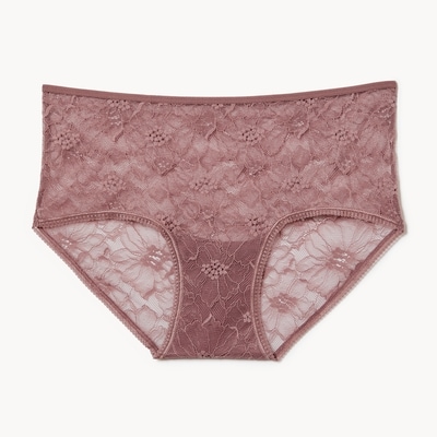 Lace Boyshort - Dark Taupe