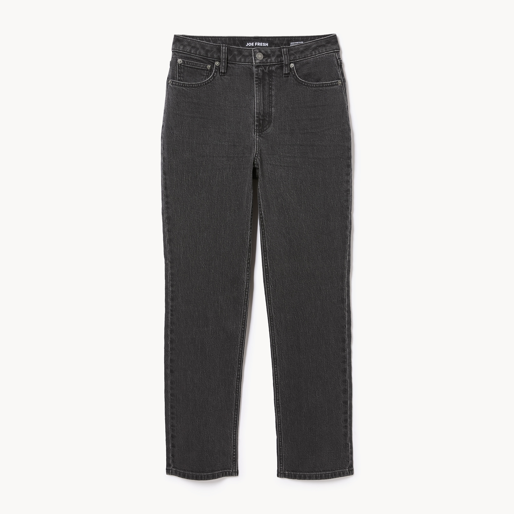 Black Wash Slim Straight Jean