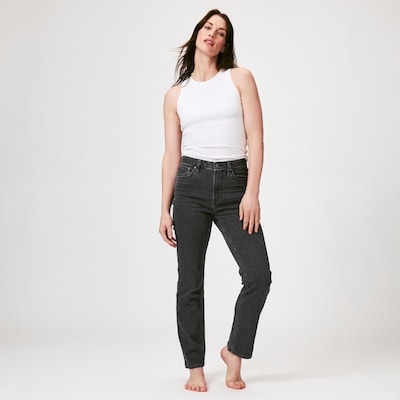 Joe Fresh Jean droit ajusté noir délavé 1 ea, 35,00 $/1ch