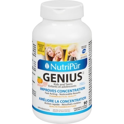 Nutri-Pur Capsules enfants et adolescents Geniux 90 ea, 0,34 $/1ch