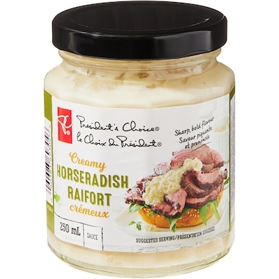 President's Choice Creamy Horseradish Sauce 250 ml, $1.80/100ml