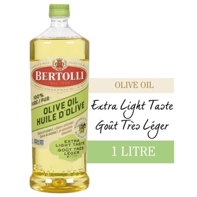 Bertolli Huile d’olive au goût très léger 1 l, 1,80 $/100ml