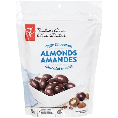 le Choix du Président Amandes enrobées de chocolat au lait 340 g, 2,94 $/100g