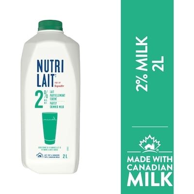 Nutrilait 2% Milk 2 l, $0.22/100ml