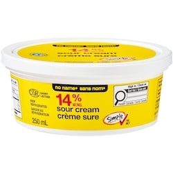No Name Sour Cream 250 ml, $0.88/100ml