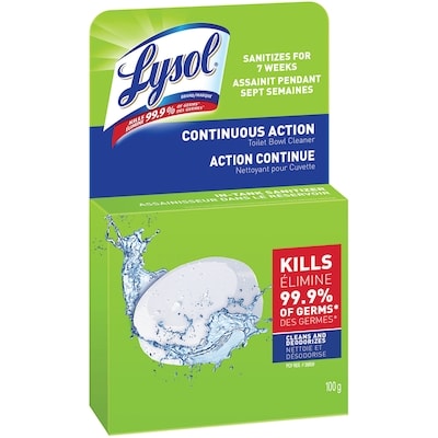 Lysol Nettoyant à cuvette, Rondelle à action continue 100 g, 5,99 $/100g
