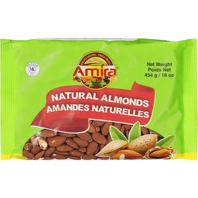 Amira Natural Almonds 454 g, $1.98/100g