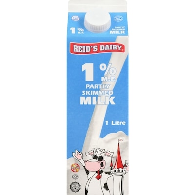 Reids 1% Milk 1 l, $0.37/100ml