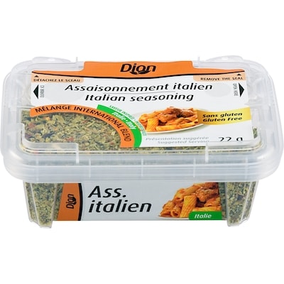 Dion Assaisonnement italien Dion 22 g, 14,95 $/100g