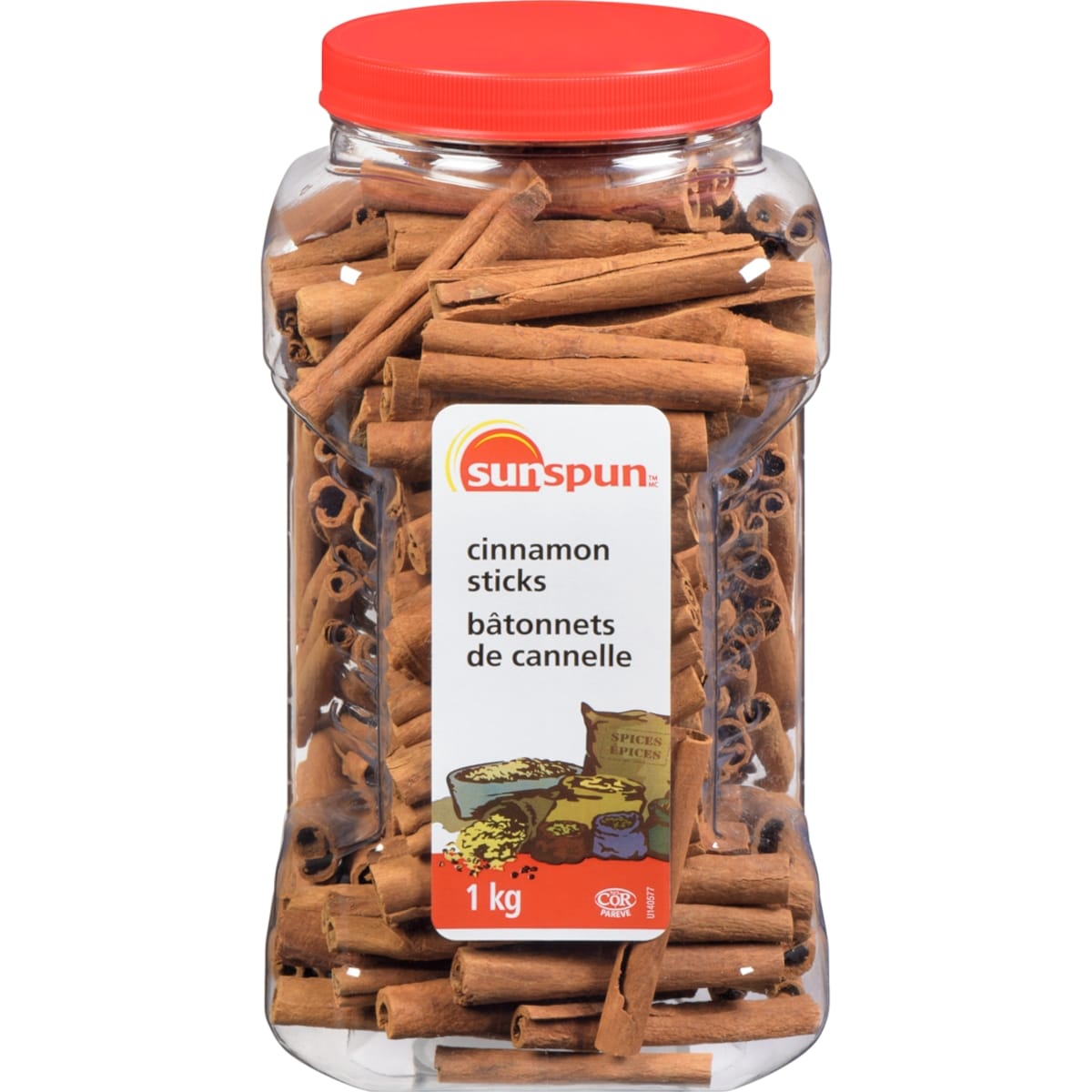Sunspun Bâtonnets de cannelle 1 kg, 2,00 $/100g