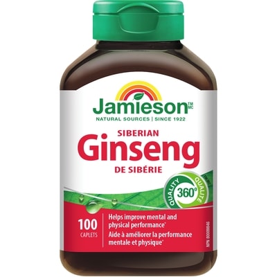 Jamieson Ginseng de Sibérie 100 ea, 0,24 $/1ch