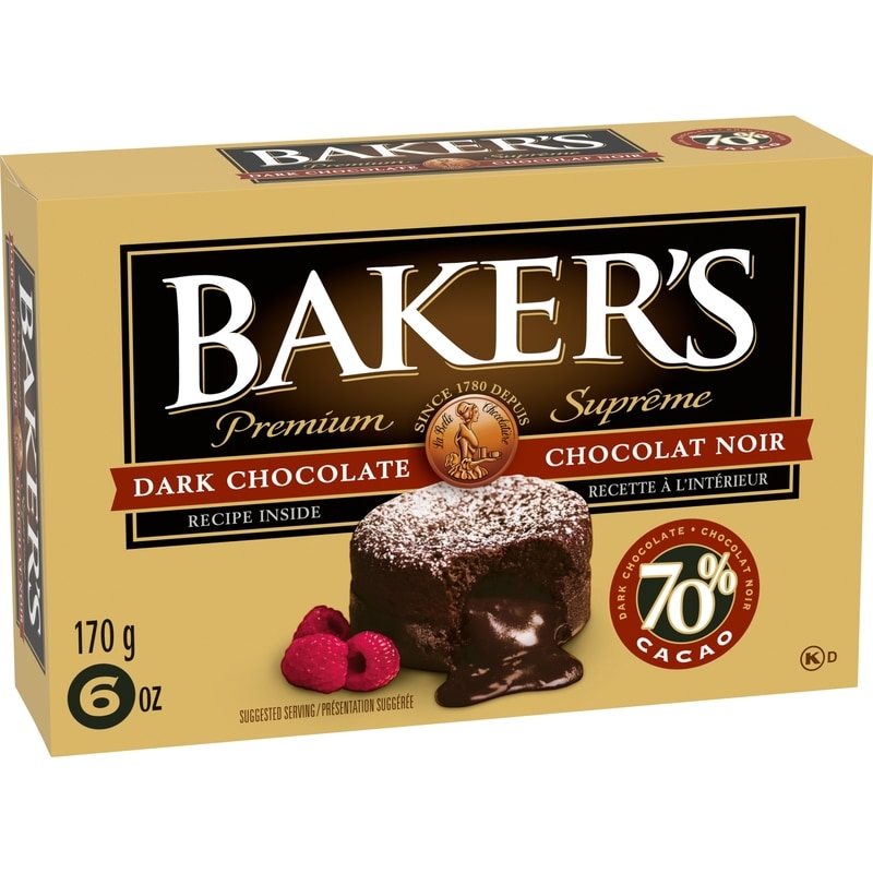 Baker's Premium 70% Dark Chocolate Baking Bar