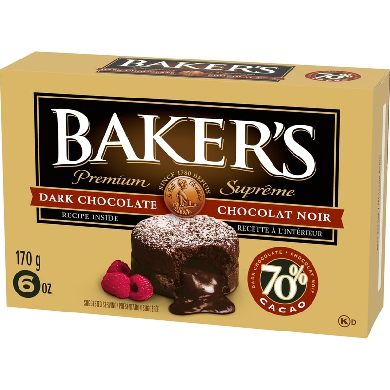 Baker's Premium 70% Dark Chocolate Baking Bar