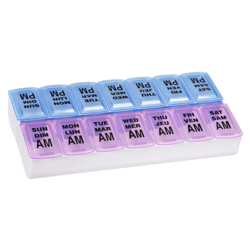 uMedPlan Extra Large Pill & Vitamin Planner Twice Daily