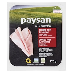 Paysan Jambon naturel 175 g, 40,00 $/1kg 4,00 $/100g