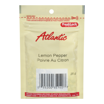 null Atlantic Lemon Pepper 25 g, $7.96/100g