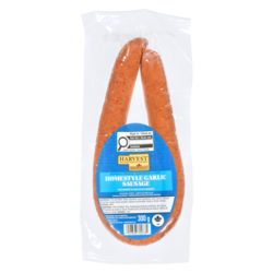 Harvest Home-style Garlic Sausage Ring 300 g, $3.00/100g