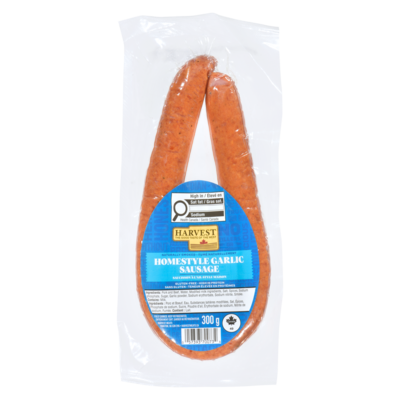 Harvest Saucisson à l'ail style maison 300 g, 3,00 $/100g