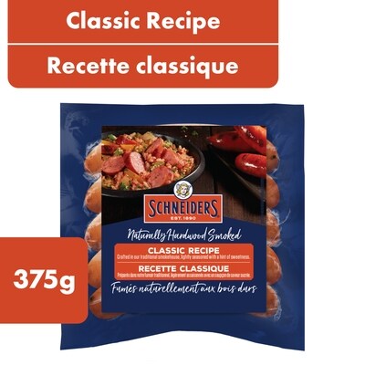 Schneiders Saucisson fumé, recette classique 375 g, 1,33 $/100g