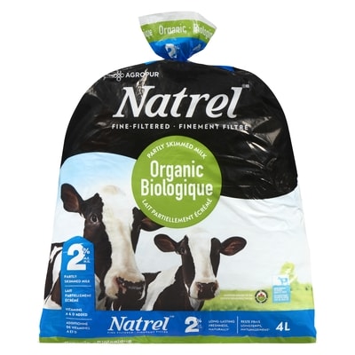Natrel Finement Filtré Lait Partiellement Écrémé Biologique 2% M.G.