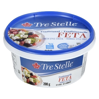 Tre Stelle Fromage feta 200 g, 4,25 $/100g