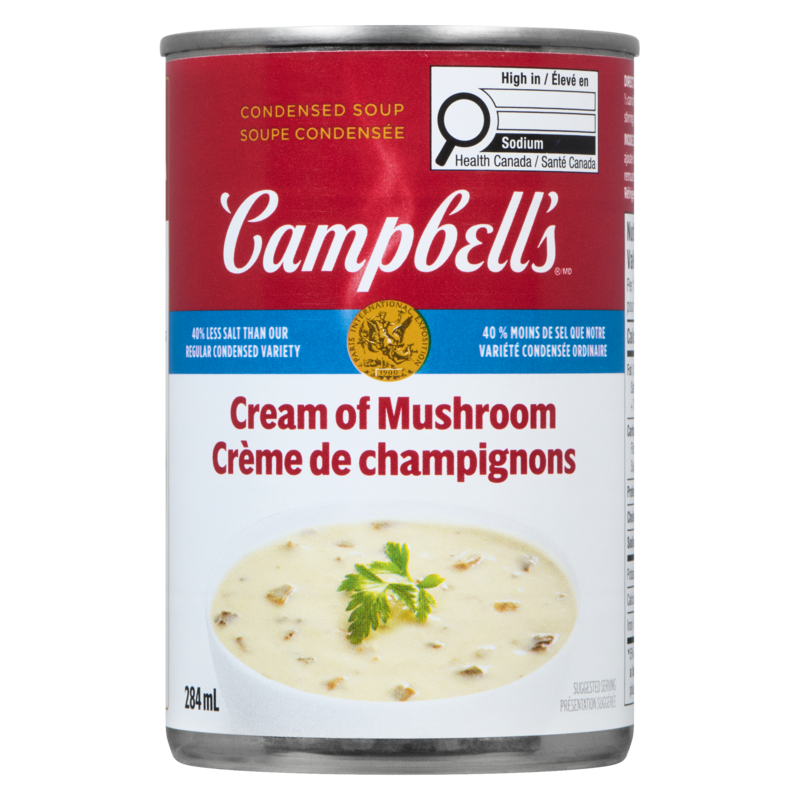 Cream of Mushroom Soup, Less Salt