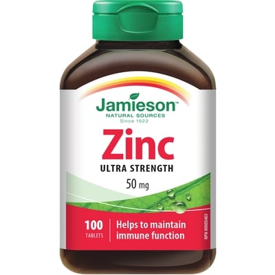 Jamieson Zinc Tablets, 50 mg 100 ea, $0.15/1ea