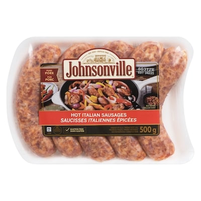 Johnsonville Saucisse Italienne Chaude 500 g, 1,50 $/100g
