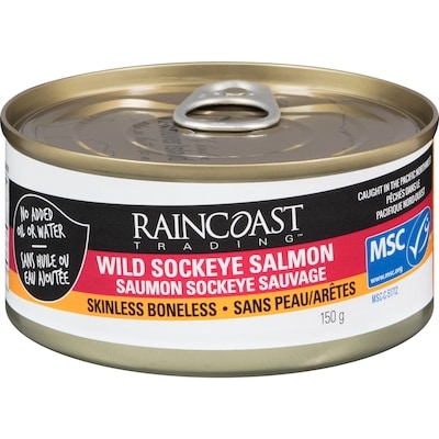 Raincoast Wild Skinless Boneless Sockeye Salmon 150 g, $5.33/100g