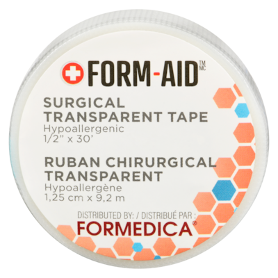 Formedica Ruban chirurgical transparent 1,25 cm x 9,2 m 1 ea, 3,99 $/1ch