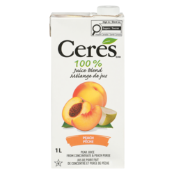 Ceres Kosher Peach Juice 1 l, $0.45/100ml