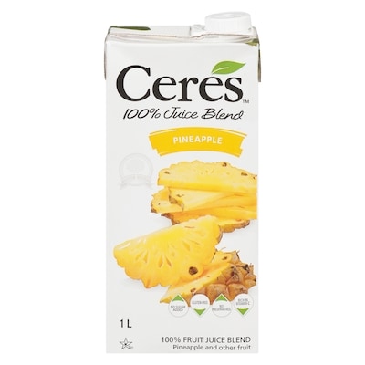 Ceres Kosher Pineapple Juice 1 l, $0.43/100ml
