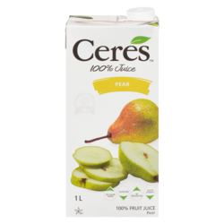 Ceres Kosher Pear Juice 1 l, $0.35/100ml