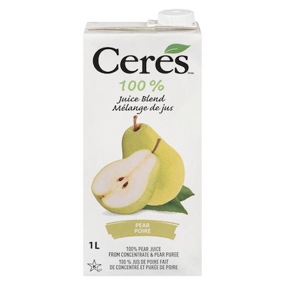 Ceres Jus de poire casher 1 l, 0,30 $/100ml