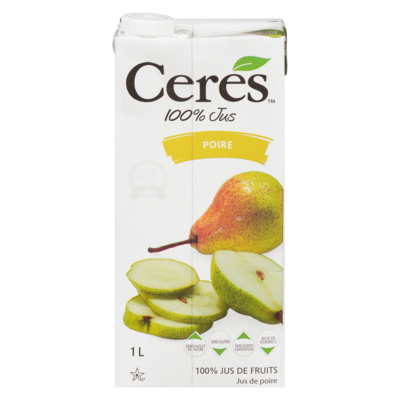 Ceres Jus de poire casher 1 l, 0,50 $/100ml