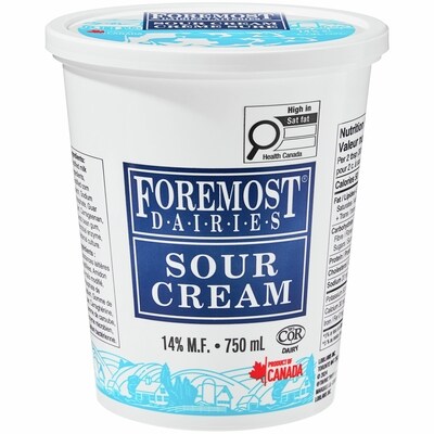 Foremost Crème sure 14 % M.G. 750 ml, 0,73 $/100ml