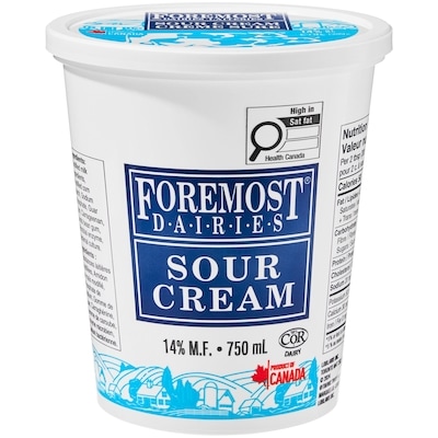 Foremost Crème sure 14 % M.G. 750 ml, 0,73 $/100ml