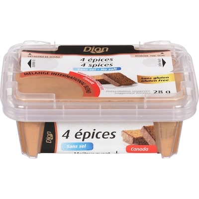 Dion Quatre épices 28 g, 12,50 $/100g